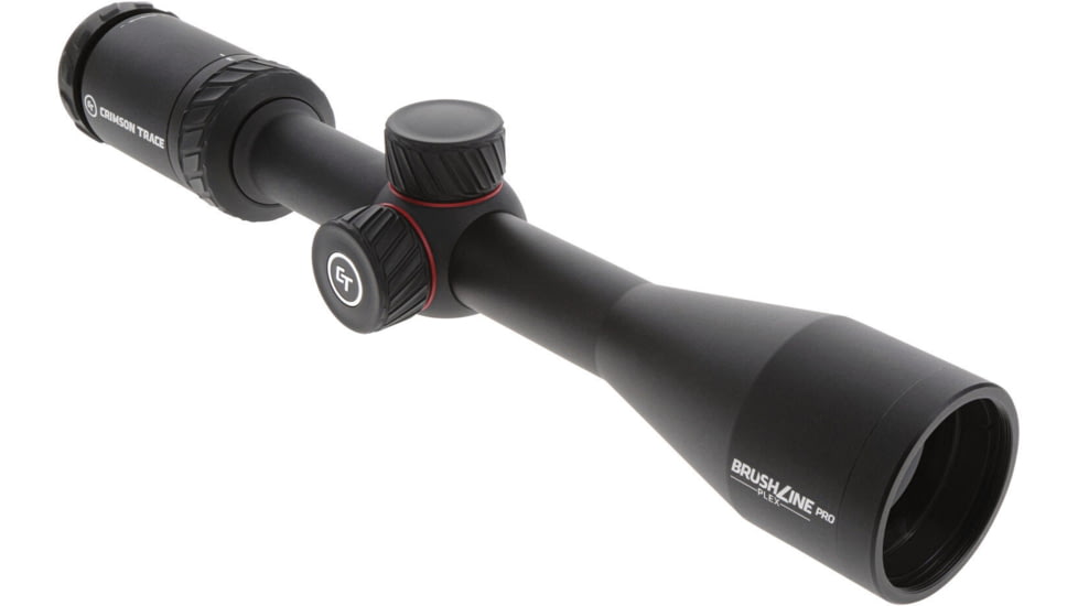 Crimson Trace Brushline Pro Rifle Scope, 3-9x40mm, 1in Tube, Second Focal Plane, CT Plex Reticle, MOC Coating, Black, 01-01450