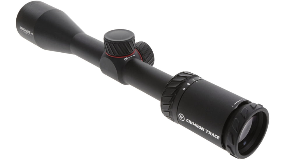 Crimson Trace Brushline Pro Rifle Scope, 3-9x40mm, 1in Tube, Second Focal Plane, CT Plex Reticle, MOC Coating, Black, 01-01450
