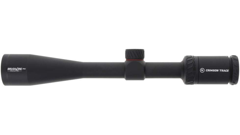 Crimson Trace Brushline Pro Rifle Scope, 4-12x40mm, 1in Tube, Second Focal Plane, CT Custom BDC Predator Reticle, MOC Coating, Black, 01-01530