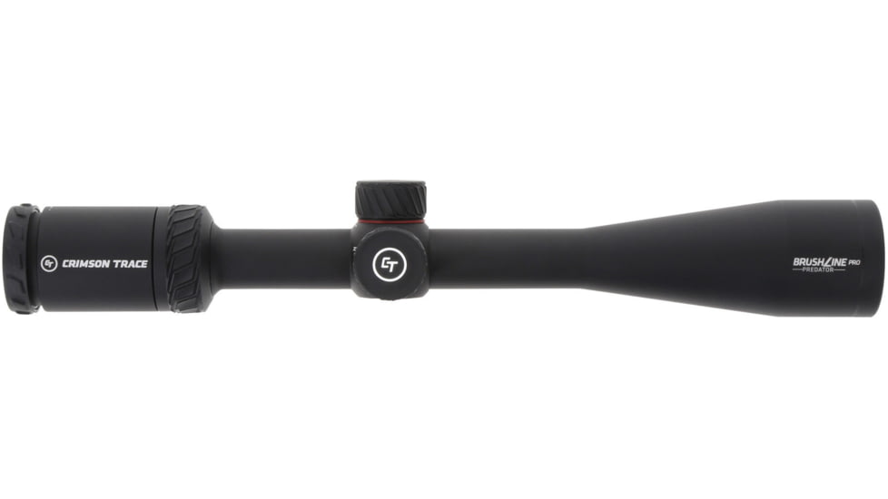 Crimson Trace Brushline Pro Rifle Scope, 4-12x40mm, 1in Tube, Second Focal Plane, CT Custom BDC Predator Reticle, MOC Coating, Black, 01-01530