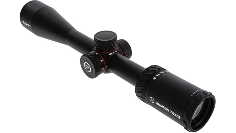 Crimson Trace Brushline Pro Rifle Scope, 4-16x42mm, 1in Tube, Second Focal Plane, CT Custom BDC PRO Reticle, MOC Coating, Black, 01-01400
