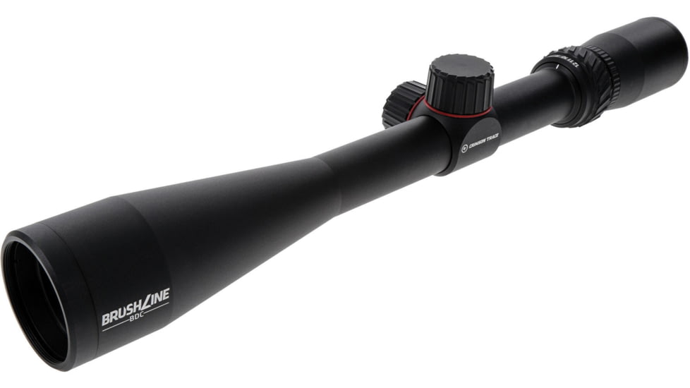 Crimson Trace Brushline Rifle Scope, 4-12x40mm, 1in Tube, Second Focal Plane, CT Custom BDC Rimfire Reticle, MOC Coating, Black, 01-01590
