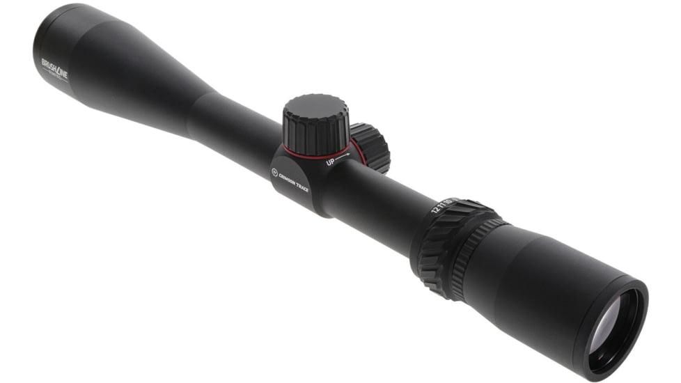 Crimson Trace Brushline Rifle Scope, 4-12x40mm, 1in Tube, Second Focal Plane, CT Custom BDC Rimfire Reticle, MOC Coating, Black, 01-01590