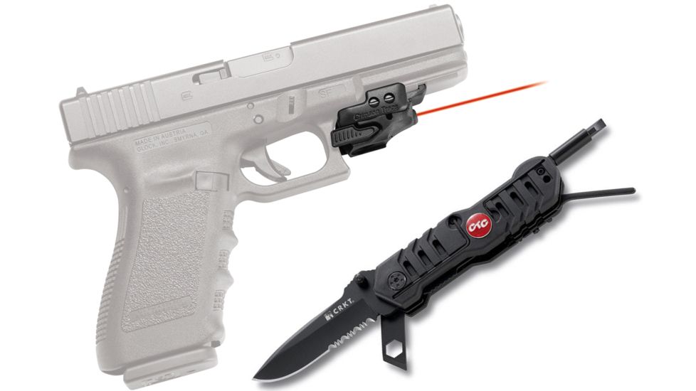 Crimson Trace CMR-201 Rail Master Universal Laser Sight, Black w/ FREE CRKT Picatinny Tool CMR-201-SCRKT