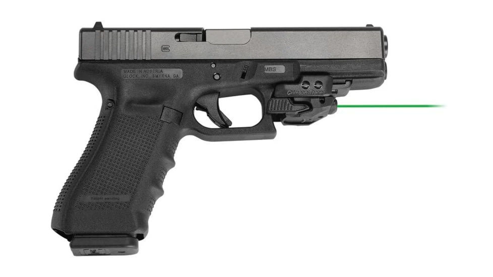 Crimson Trace CMR-206 Laser Pointer, M1913 Rail/Glock, Green Dot, Black, 01-3000227