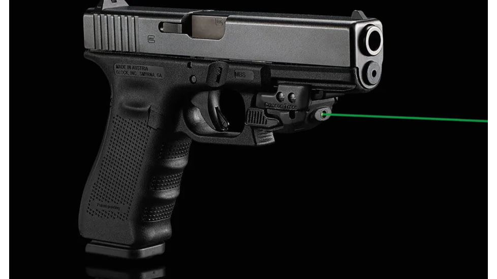 Crimson Trace CMR-206 Laser Pointer, M1913 Rail/Glock, Green Dot, Black, 01-3000227