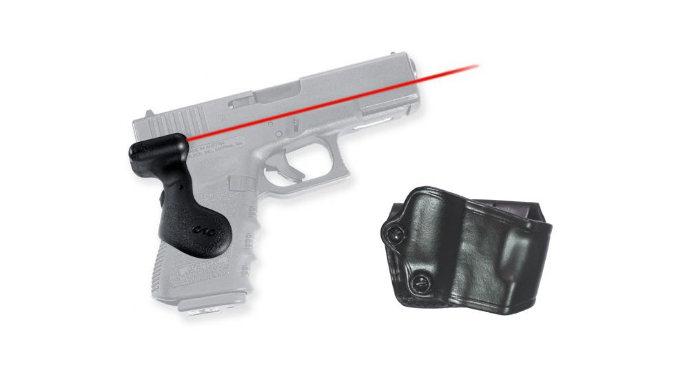 Crimson Trace Compact Fits Glock Laser Gun Grip, GOULD, Gen 3 Grip and Leather Holster Combo LG-619H GOULD