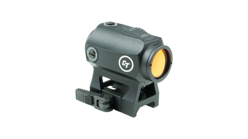 Crimson Trace Compact Tactical Red Dot Electronic Sight, 2 MOA, Picatinny Mount, Black CTS-1000
