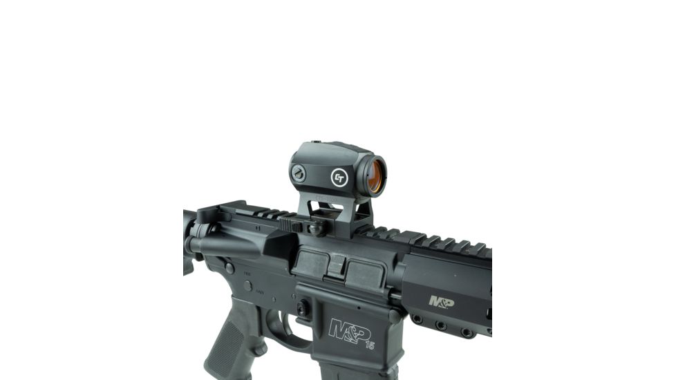 Crimson Trace Compact Tactical Red Dot Electronic Sight, 2 MOA, Picatinny Mount, Black CTS-1000