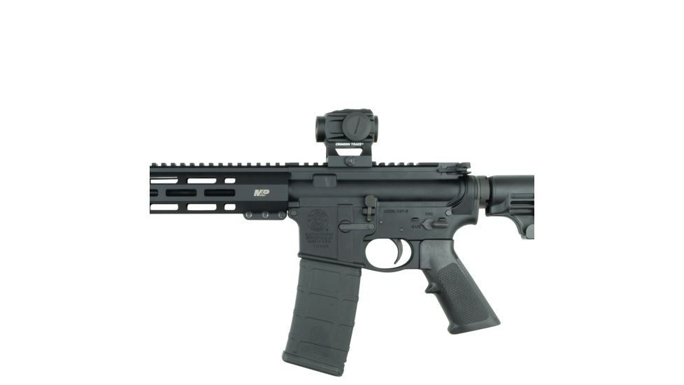 Crimson Trace Compact Tactical Red Dot Electronic Sight, 2 MOA, Picatinny Mount, Black CTS-1000