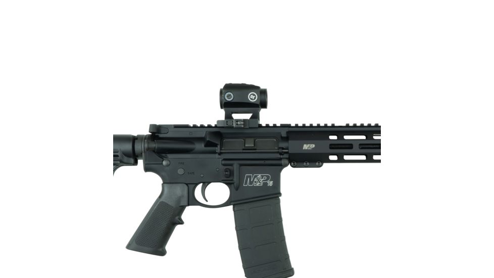 Crimson Trace Compact Tactical Red Dot Electronic Sight, 2 MOA, Picatinny Mount, Black CTS-1000