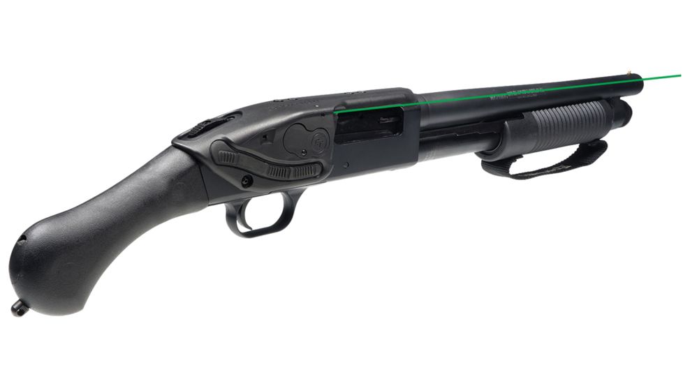 Crimson Trace LS-250G Lasersaddle Green Laser Sight for Mossberg 500 &amp; 590 Series Shotguns &amp; Shockwave, LS-250G
