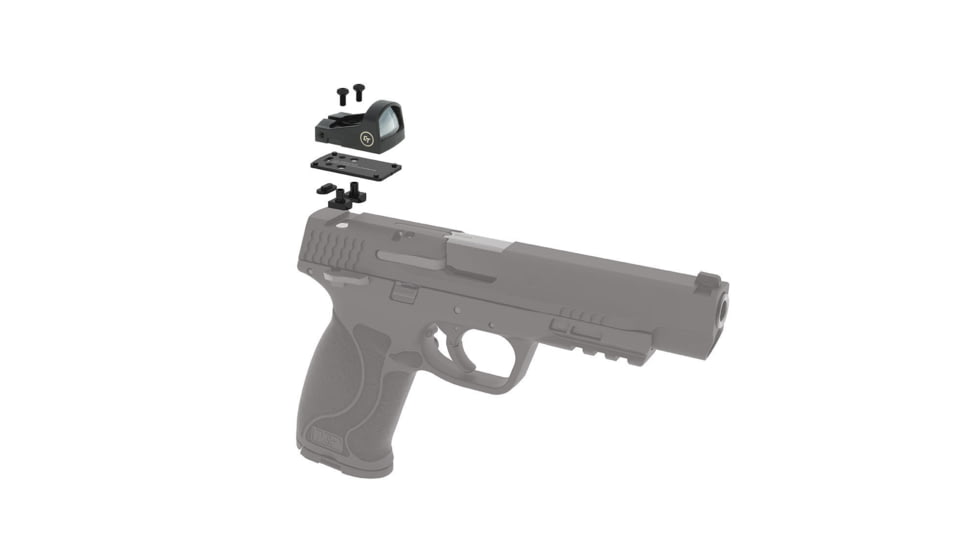 Crimson Trace CTS-1520 Dovetail Mount Red Laser Sight Combo Kit, Smith and Wesson/Glock, Black, 01-30000201