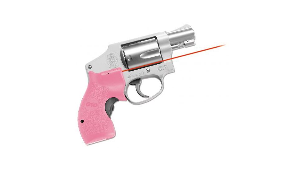 Crimson Trace DEMO Lasergrip for S&amp;W J-Frame Round Butt Revolver, Front Activation LG-105-PINK DEMO
