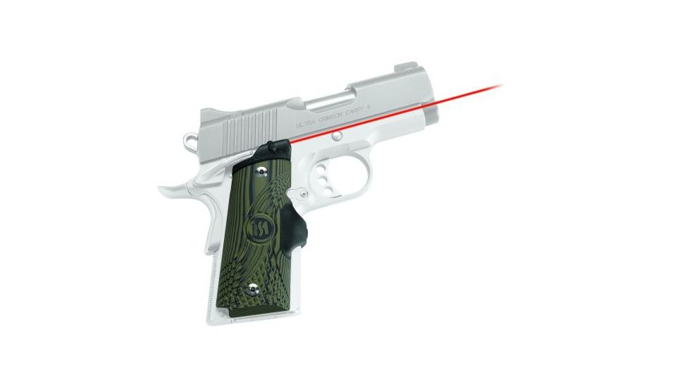 Crimson Trace DEMO Master LaserGrip 1911 Compact Laser Sight, Green G10 LG-911 DEMO