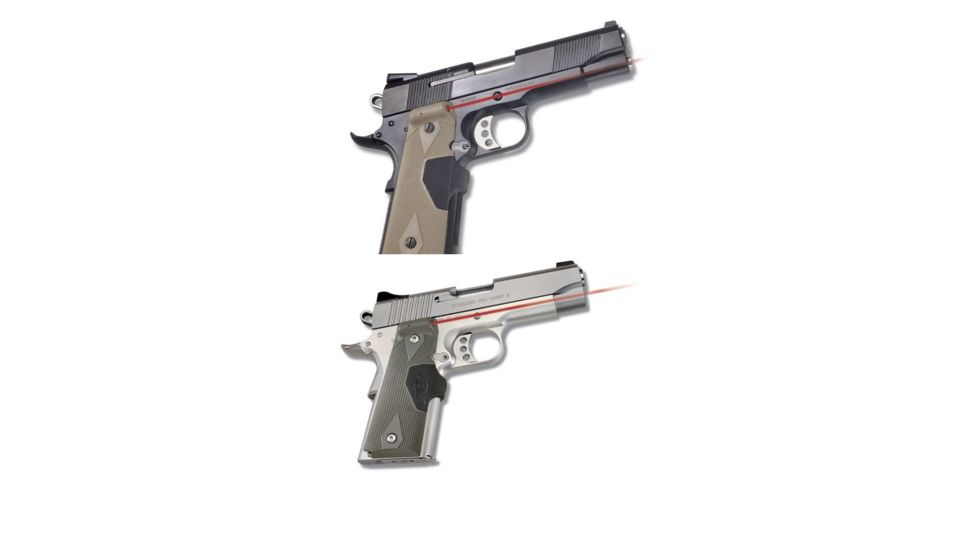Crimson Trace Full Size 1911 Lasergrip, Desert Tan, Olive Drab