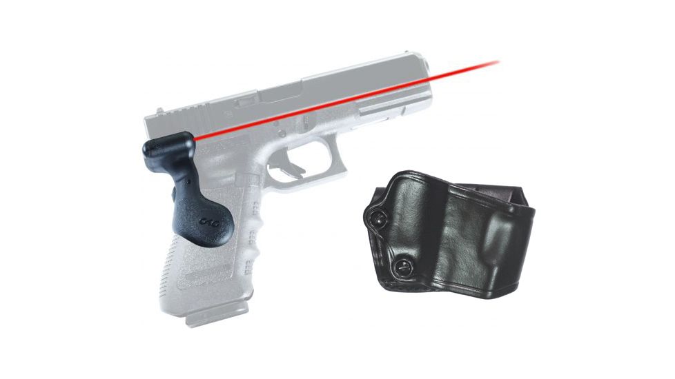 Crimson Trace G-Series Full Size Fits Glock Laser Grip, GOULD, Gen 3 Grip and Leather Holster Combo LG-617H GOULD
