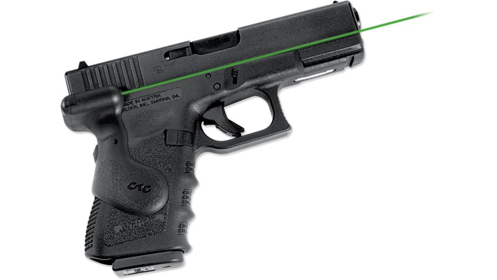 Crimson Trace Glock 19,23,25,32,38- Lasergrips, Rear activation, Green laser, Black LG-619G