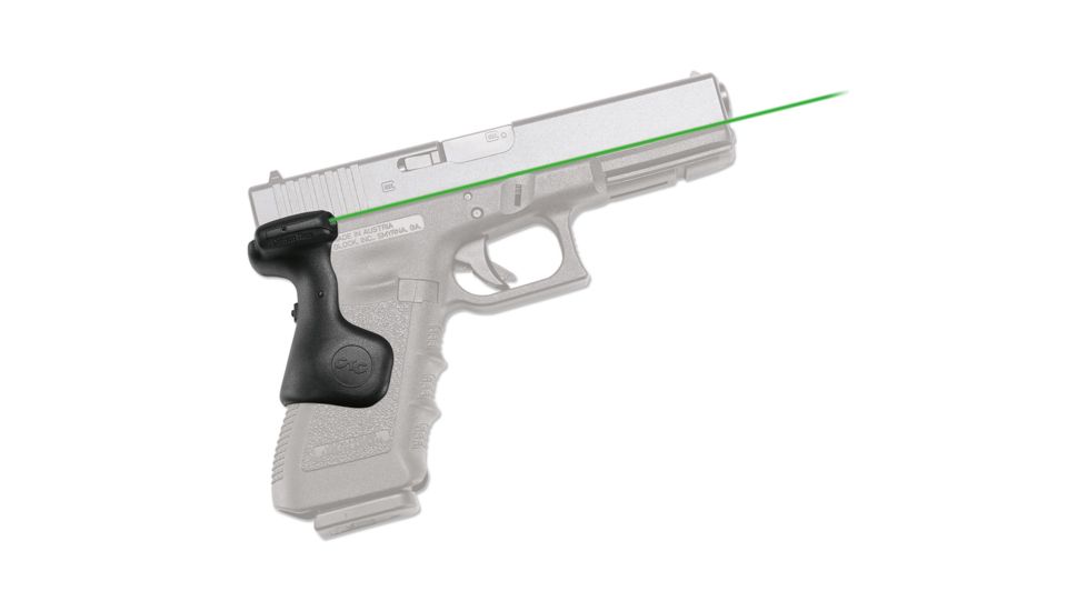 Crimson Trace Fits Glock Gen 3 Green Laser Grip, Black, Full-sized Guns LG-637G