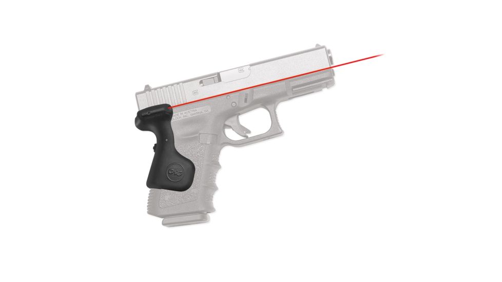 Crimson Trace Fits Glock Gen 3 Lasergrip, Rear Activation, Black, Fit 19, 23, 25, 32 LG-639