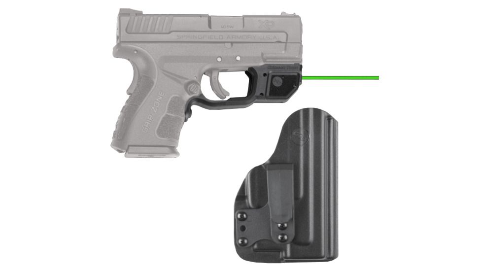 Crimson Trace Green Laser for Springfield Armory XD MOD.2 with BladeTech IWB Holster, Black LG-496G-HBT