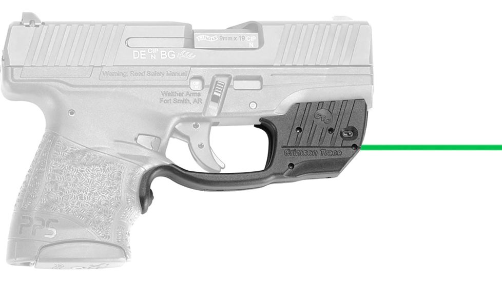 Crimson Trace Green Laser for Walther PPS M2, Black LG-482G