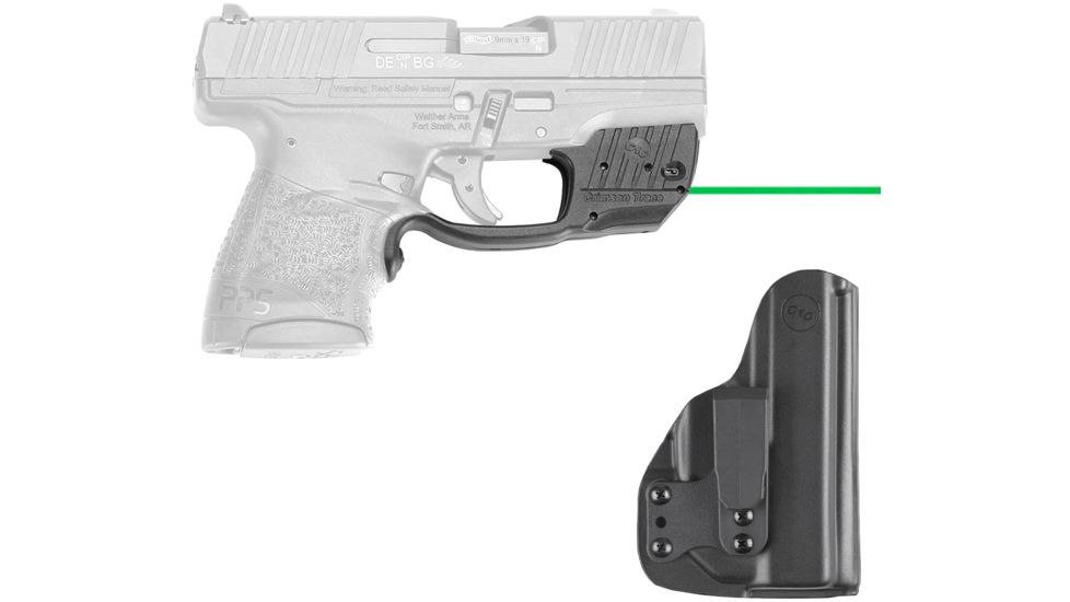 Crimson Trace Green Laser for Walther PPS M2 with BladeTech IWB Holster, Black LG-482G-HBT