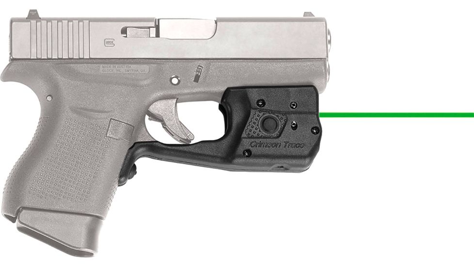 Crimson Trace Laser Guard Pro Weapon Light for Glock , CR2, Green, 150 Lumens, Black, LL-803G