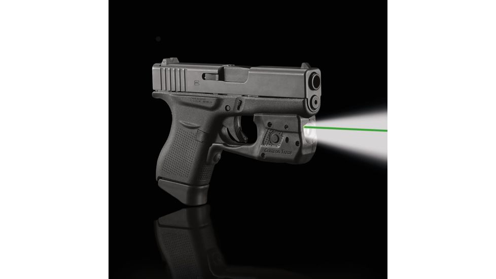 Crimson Trace Laser Guard Pro Weapon Light for Glock , CR2, Green, 150 Lumens, Black, LL-803G