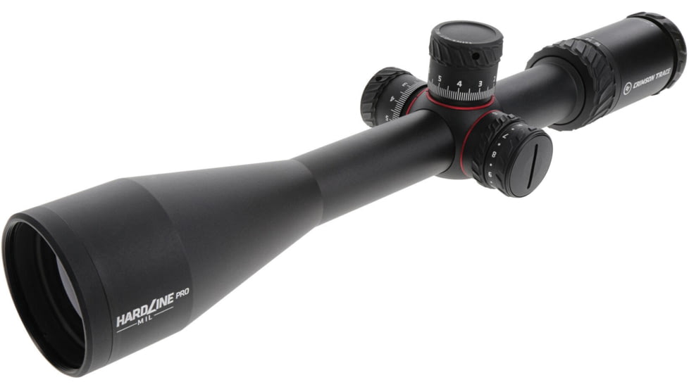 Crimson Trace Hardline Pro Rifle Scope, 4-16x50mm, 30mm Tube, First Focal Plane, Illuminated CT Custom MR1-MIL Reticle, MOC Coating, Black, 01-01030