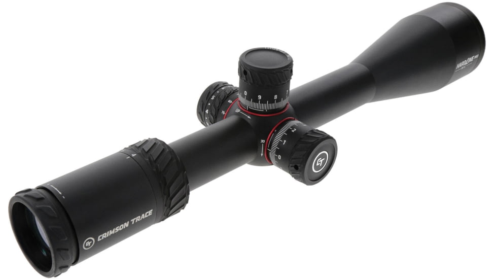 Crimson Trace Hardline Pro Rifle Scope, 4-16x50mm, 30mm Tube, First Focal Plane, Illuminated CT Custom MR1-MIL Reticle, MOC Coating, Black, 01-01030