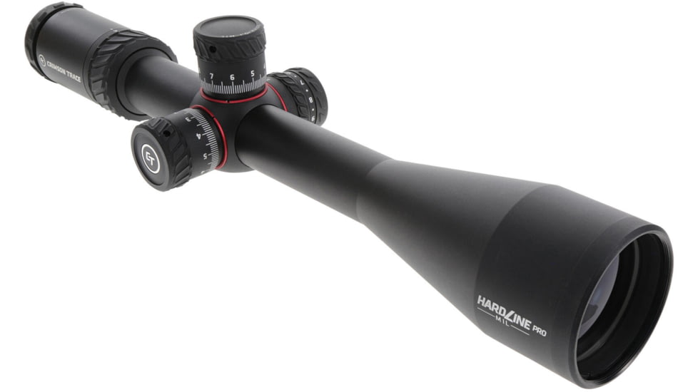 Crimson Trace Hardline Pro Rifle Scope, 4-16x50mm, 30mm Tube, First Focal Plane, Illuminated CT Custom MR1-MIL Reticle, MOC Coating, Black, 01-01030
