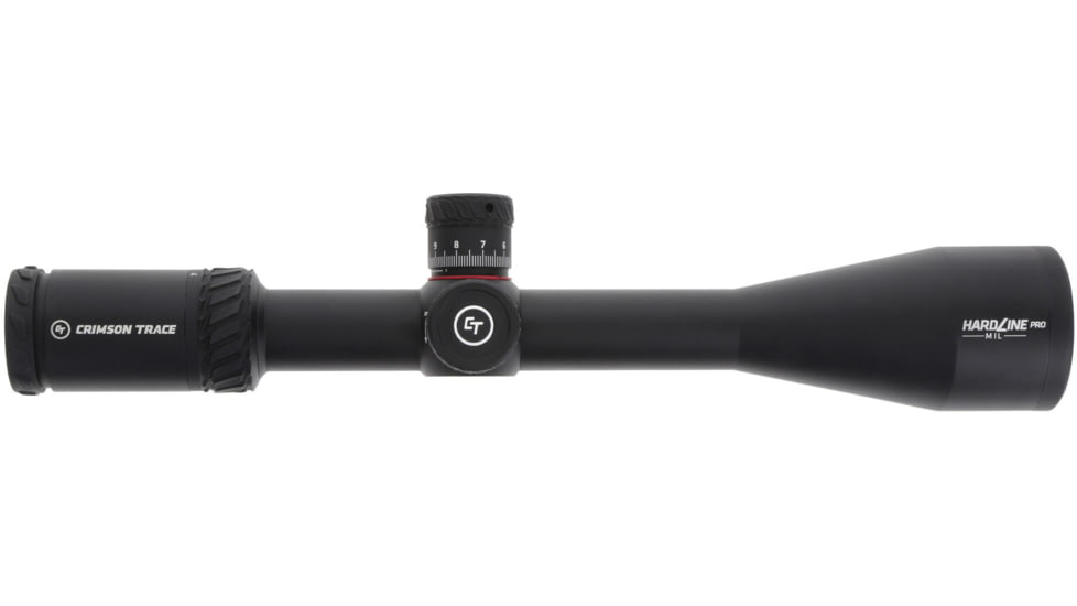 Crimson Trace Hardline Pro Rifle Scope, 4-16x50mm, 30mm Tube, First Focal Plane, Illuminated CT Custom MR1-MIL Reticle, MOC Coating, Black, 01-01030