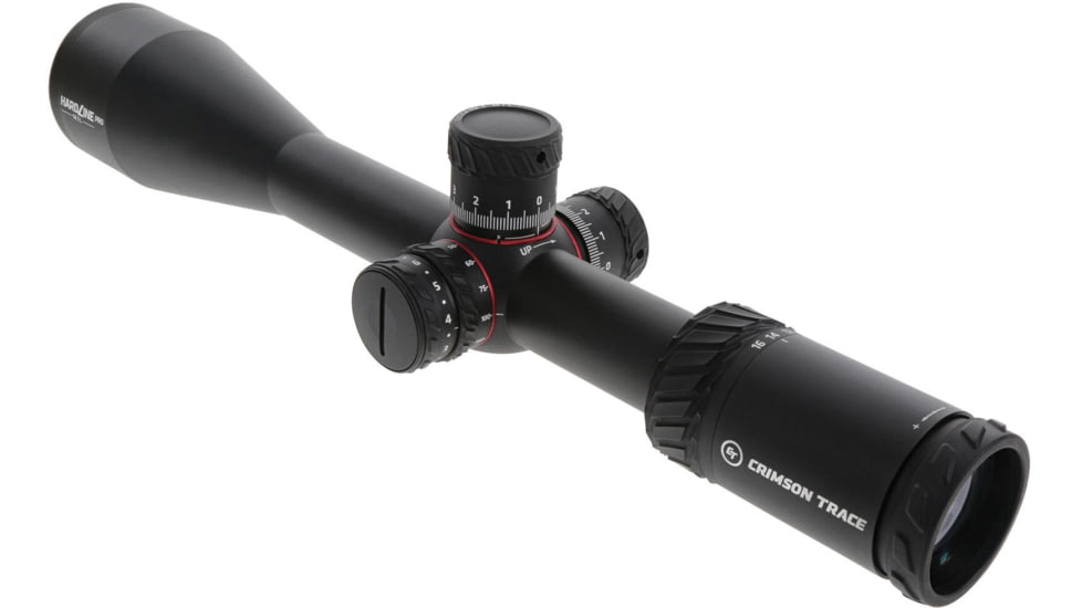 Crimson Trace Hardline Pro Rifle Scope, 4-16x50mm, 30mm Tube, First Focal Plane, Illuminated CT Custom MR1-MIL Reticle, MOC Coating, Black, 01-01030