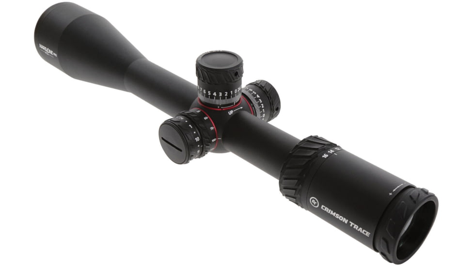 Crimson Trace Hardline Pro Rifle Scope, 4-16x50mm, 30mm Tube, First Focal Plane, Illuminated CT Custom MR1-MOA Reticle, MOC Coating, Black, 01-01020