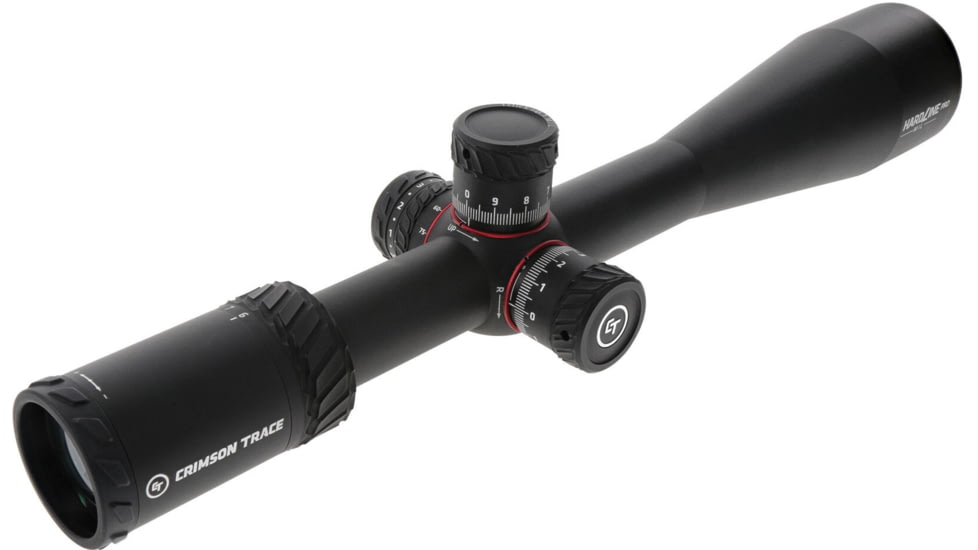 Crimson Trace Hardline Pro Rifle Scope, 6-24x50mm, 30mm Tube, First Focal Plane, Illuminated CT Custom MR1-MIL Reticle, MOC Coating, Black, 01-01050