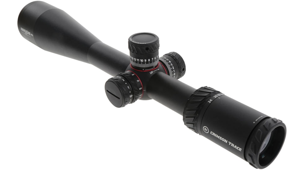 Crimson Trace Hardline Pro Rifle Scope, 6-24x50mm, 30mm Tube, First Focal Plane, Illuminated CT Custom MR1-MOA Reticle, MOC Coating, Black, 01-01040