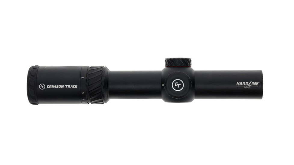 Crimson Trace Hardline Rifle Scope, 1-8x28mm, 34mm Tube, Second Focal Plane, Illuminated CT TR1-MOA, 01-3002402