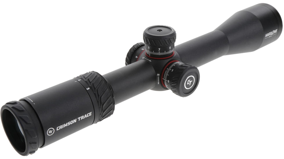 Crimson Trace Hardline Rifle Scope, 3-12x42, 30mm Tube, Second Focal Plane, CT Custom MR1-MIL Reticle, MOC Coating, Black, 01-01170