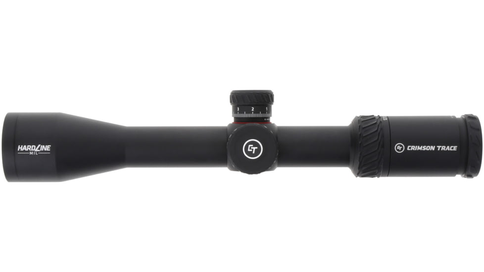Crimson Trace Hardline Rifle Scope, 3-12x42, 30mm Tube, Second Focal Plane, CT Custom MR1-MIL Reticle, MOC Coating, Black, 01-01170