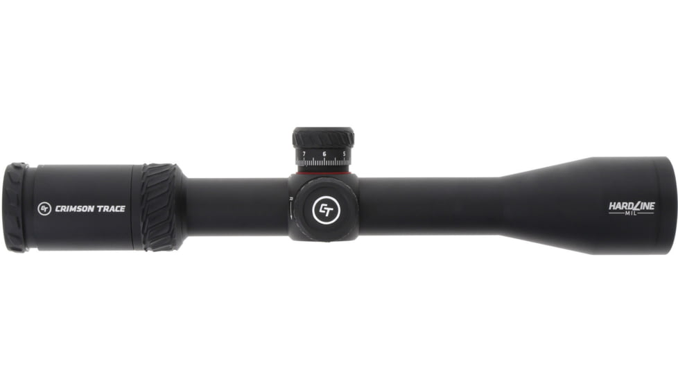 Crimson Trace Hardline Rifle Scope, 3-12x42, 30mm Tube, Second Focal Plane, CT Custom MR1-MIL Reticle, MOC Coating, Black, 01-01170