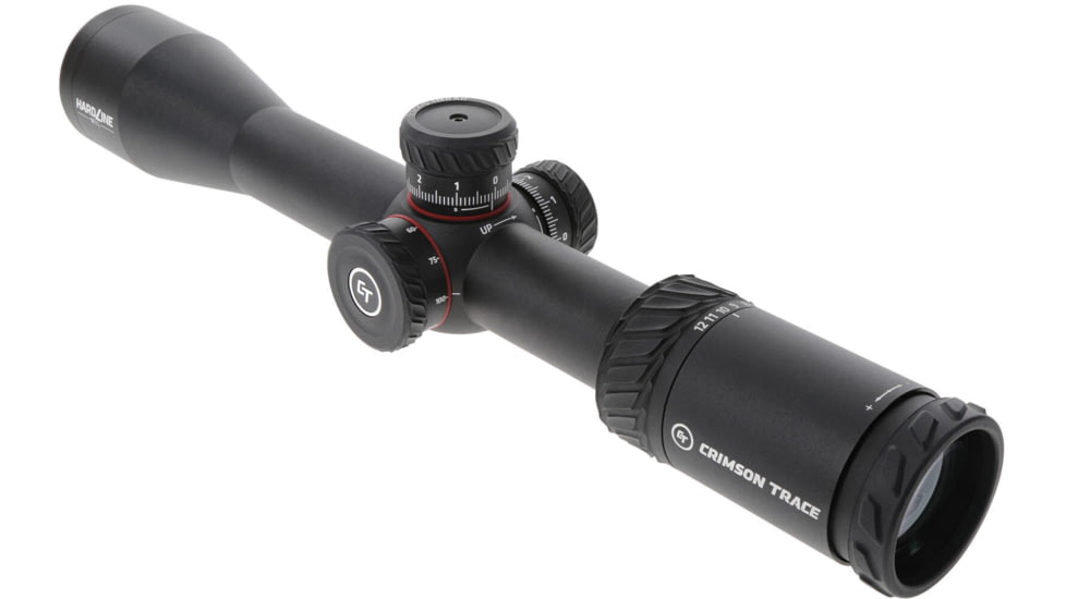 Crimson Trace Hardline Rifle Scope, 3-12x42, 30mm Tube, Second Focal Plane, CT Custom MR1-MIL Reticle, MOC Coating, Black, 01-01170