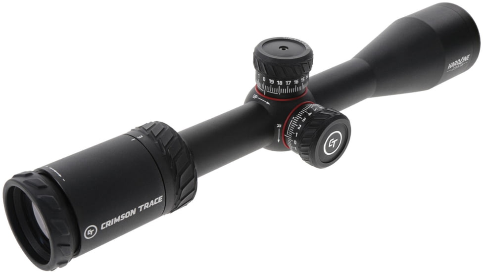 Crimson Trace Hardline Rifle Scope, 3-9x40mm, 1in Tube, Second Focal Plane, CT Custom MR1-MOA Reticle, MOC Coating, Black, 01-01200