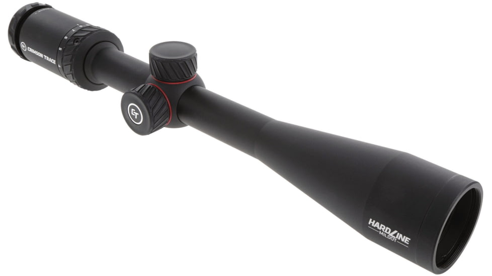 Crimson Trace Hardline Rifle Scope, 4-12x40mm, 1in Tube, Second Focal Plane, CT MILDOT Reticle, MOC Coating, Black, 01-01510