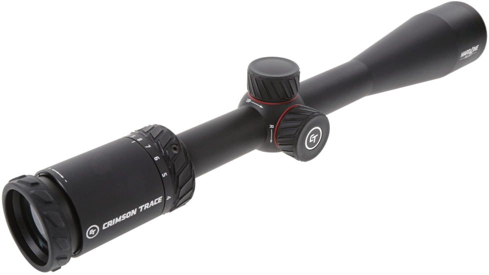 Crimson Trace Hardline Rifle Scope, 4-12x40mm, 1in Tube, Second Focal Plane, CT MILDOT Reticle, MOC Coating, Black, 01-01510