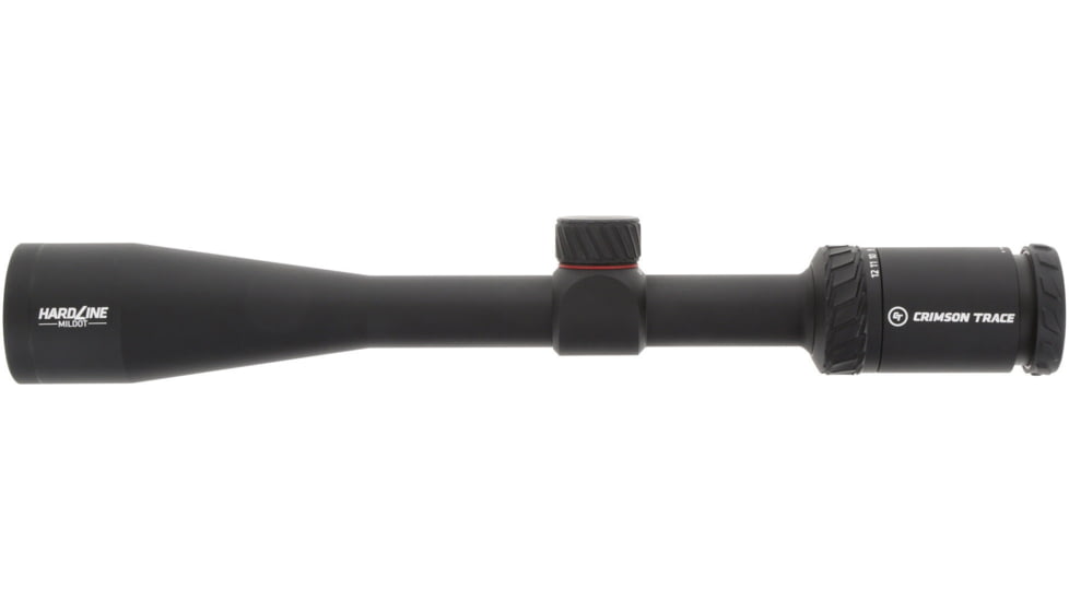 Crimson Trace Hardline Rifle Scope, 4-12x40mm, 1in Tube, Second Focal Plane, CT MILDOT Reticle, MOC Coating, Black, 01-01510