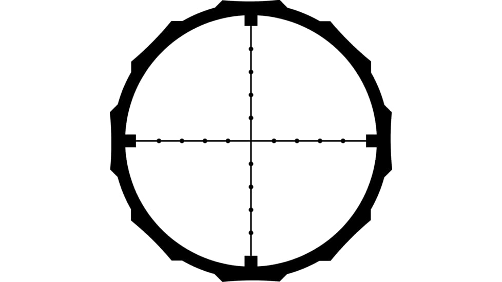 Crimson Trace Hardline Rifle Scope, 4-12x40mm, 1in Tube, Second Focal Plane, CT MILDOT Reticle, MOC Coating, Black, 01-01510