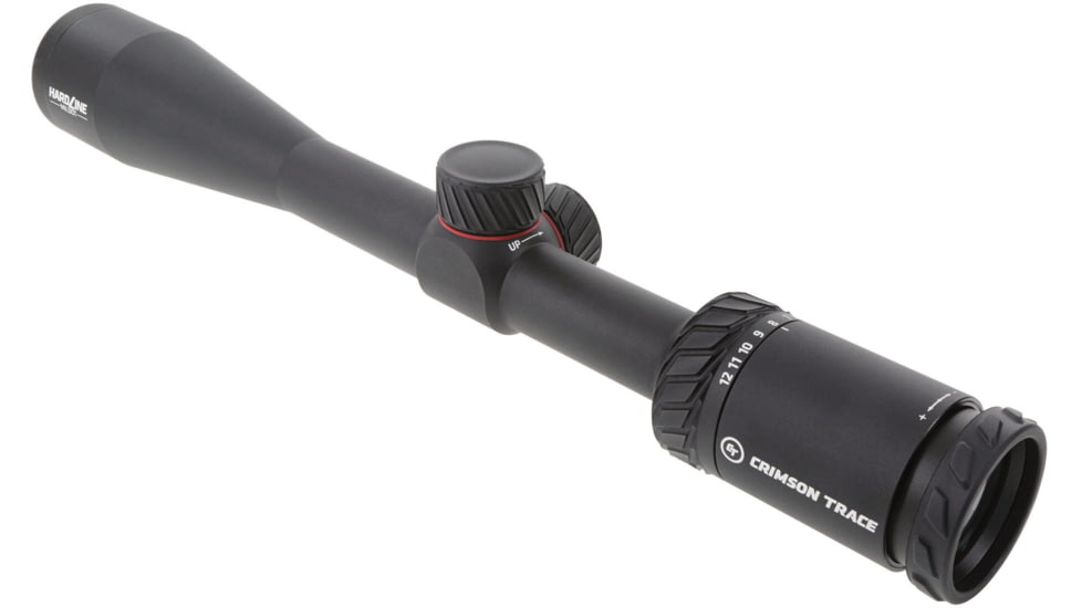 Crimson Trace Hardline Rifle Scope, 4-12x40mm, 1in Tube, Second Focal Plane, CT MILDOT Reticle, MOC Coating, Black, 01-01510