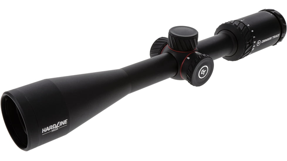Crimson Trace Hardline Rifle Scope, 4-16x42mm, 1in Tube, Second Focal Plane, CT Custom MR1-MOA Reticle, MOC Coating, Black, 01-01410