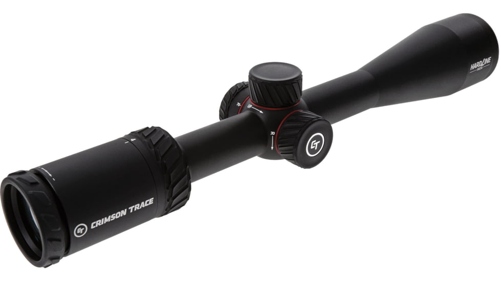 Crimson Trace Hardline Rifle Scope, 4-16x42mm, 1in Tube, Second Focal Plane, CT Custom MR1-MOA Reticle, MOC Coating, Black, 01-01410